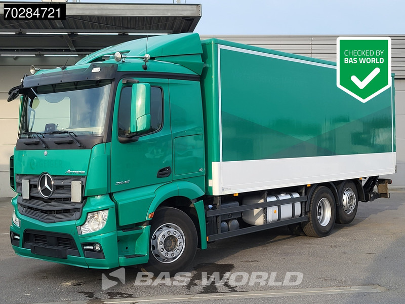 Mercedes-Benz Actros 2545 6X2 1500kg Ladebordwand Retarder Automatic Liftachse ACC Euro 6 - Camión caja cerrada: foto 1 Mercedes-Benz Actros 2545 6X2 1500kg Ladebordwand Retarder Automatic Liftachse ACC Euro 6 - Camión caja cerrada: foto 1
