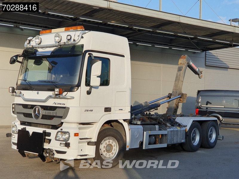 Mercedes-Benz Actros 2648 Actros 6X4 HIAB XR20SL56 Hooklift Big-Axle Automatic Euro 5 - Multibasculante camión: foto 3 Mercedes-Benz Actros 2648 Actros 6X4 HIAB XR20SL56 Hooklift Big-Axle Automatic Euro 5 - Multibasculante camión: foto 3
