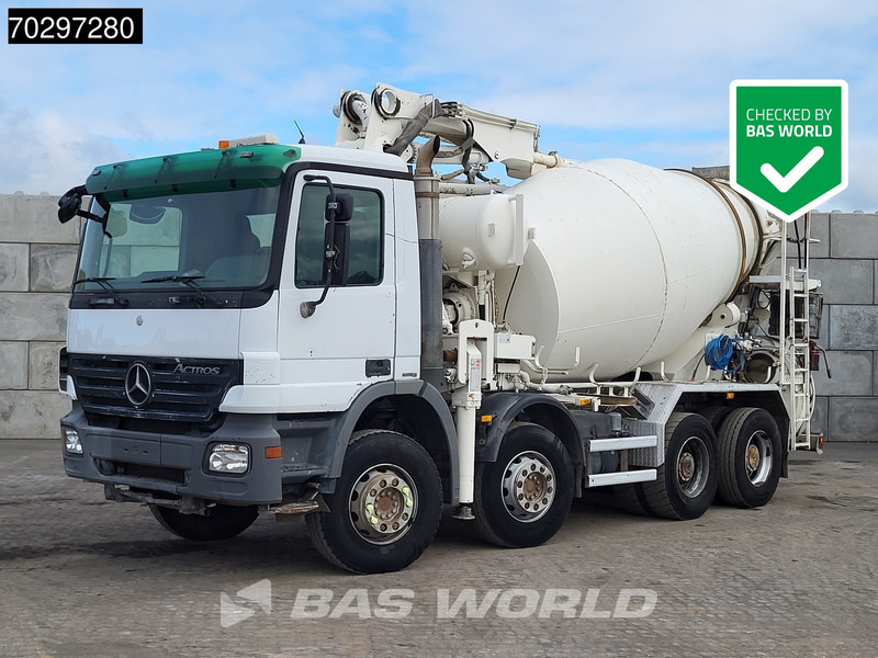 Mercedes-Benz Actros 3241 8X4 7m3 Putzmeister TMM 21-3 Retarder Big-Axle 3-Pedals Steelsuspension Euro 4 - Camión hormigonera: foto 1 Mercedes-Benz Actros 3241 8X4 7m3 Putzmeister TMM 21-3 Retarder Big-Axle 3-Pedals Steelsuspension Euro 4 - Camión hormigonera: foto 1