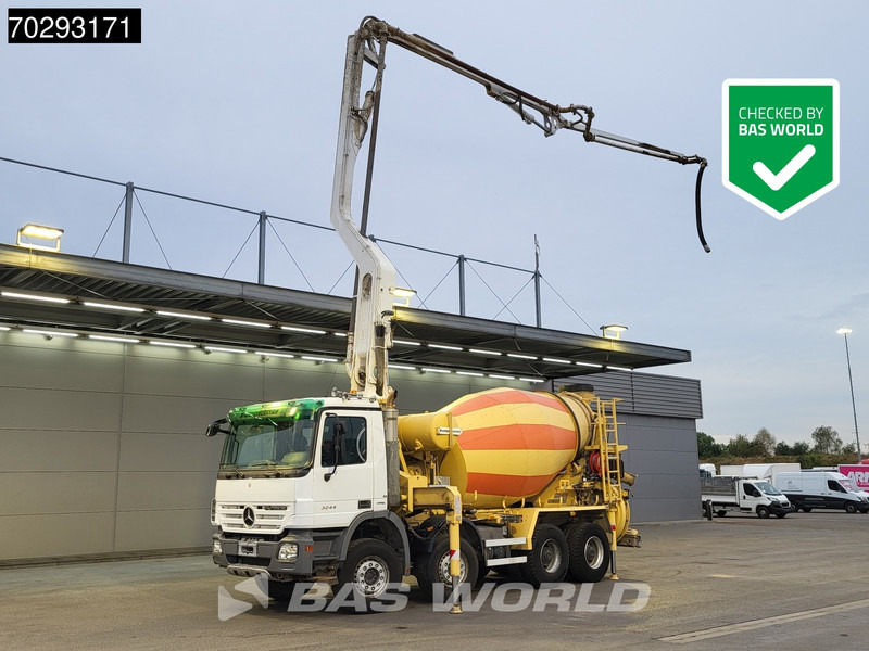 Mercedes-Benz Actros 3244 8X4 Retarder Putzmeister 24 Mtrs Pumi Big-Axle 3-Pedals Euro 4 - Bomba de hormigón: foto 1 Mercedes-Benz Actros 3244 8X4 Retarder Putzmeister 24 Mtrs Pumi Big-Axle 3-Pedals Euro 4 - Bomba de hormigón: foto 1