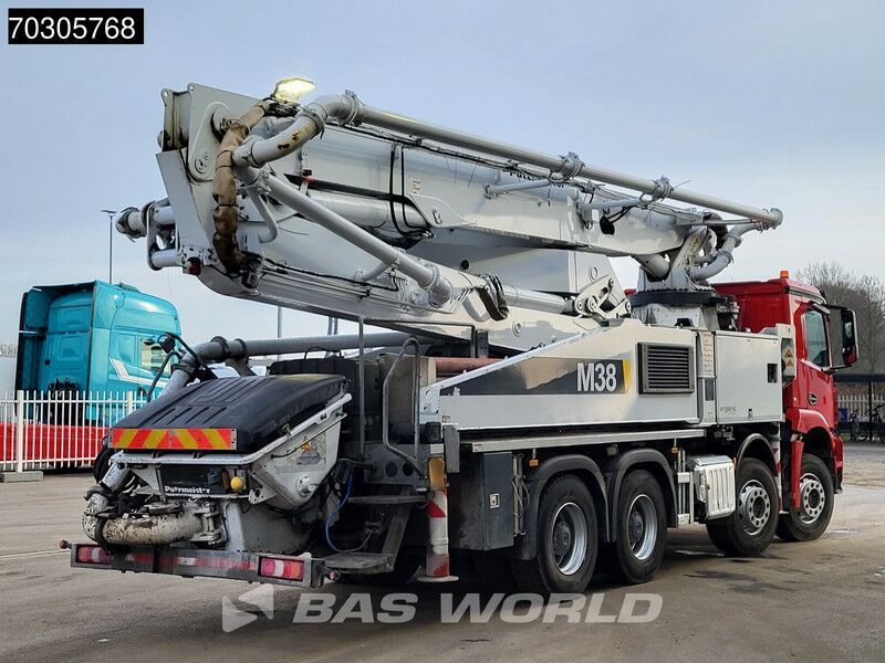 Mercedes-Benz Arocs 3240 8X4 38mtr Putzmeister BSF 38-5 16 H pump Steel suspension Big-Axle Euro 6 - Bomba de hormigón: foto 3 Mercedes-Benz Arocs 3240 8X4 38mtr Putzmeister BSF 38-5 16 H pump Steel suspension Big-Axle Euro 6 - Bomba de hormigón: foto 3