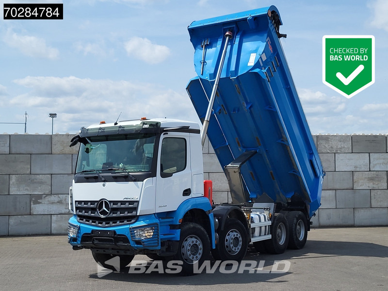 Mercedes-Benz Arocs 3243 8X4 16m3 tipper Big-Axle Steelsuspension Automatic Navi Euro 6 - Volquete camión: foto 1 Mercedes-Benz Arocs 3243 8X4 16m3 tipper Big-Axle Steelsuspension Automatic Navi Euro 6 - Volquete camión: foto 1