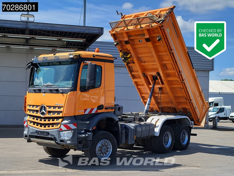 Mercedes-Benz Arocs 3345 6X6 11m3 Meiller Mixer Steelsuspension Big-Axle Euro 6 - Volquete camión: foto 1 Mercedes-Benz Arocs 3345 6X6 11m3 Meiller Mixer Steelsuspension Big-Axle Euro 6 - Volquete camión: foto 1