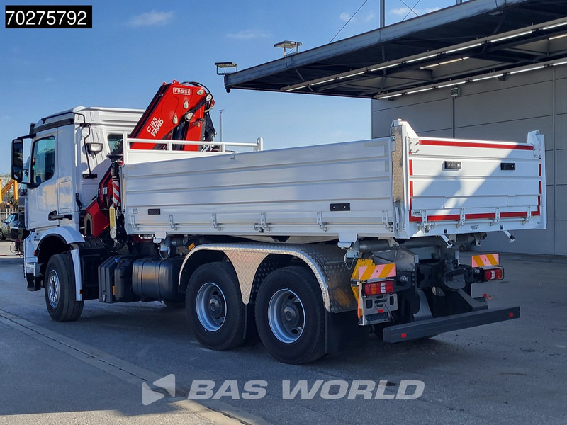 Volquete camión, Camión grúa nuevo Mercedes-Benz Arocs 3348 6X4 Fasi F195A.2.24 Kran 3 sided tipper 9m3 Big-Axle Navi Euro 6: foto 15