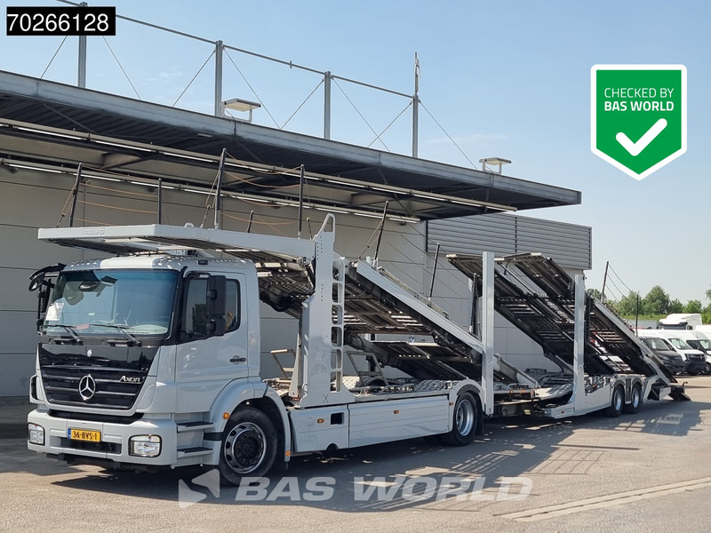 Mercedes-Benz Axor 1833 4X2 Retarder 3-Pedals Rolfo Aufbau Euro 5 - Portavehículos camión: foto 1 Mercedes-Benz Axor 1833 4X2 Retarder 3-Pedals Rolfo Aufbau Euro 5 - Portavehículos camión: foto 1