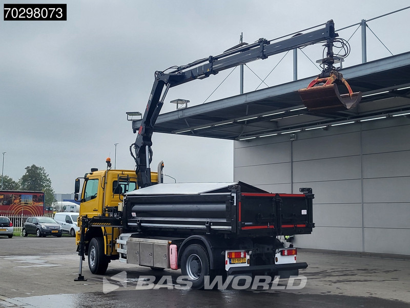 Mercedes-Benz Axor 2124 Axor 4X4 HIAB 122 B-2 HIDUO Crane Tipper Full Steel Big-Axle Euro 5 - Volquete camión, Camión grúa: foto 2 Mercedes-Benz Axor 2124 Axor 4X4 HIAB 122 B-2 HIDUO Crane Tipper Full Steel Big-Axle Euro 5 - Volquete camión, Camión grúa: foto 2