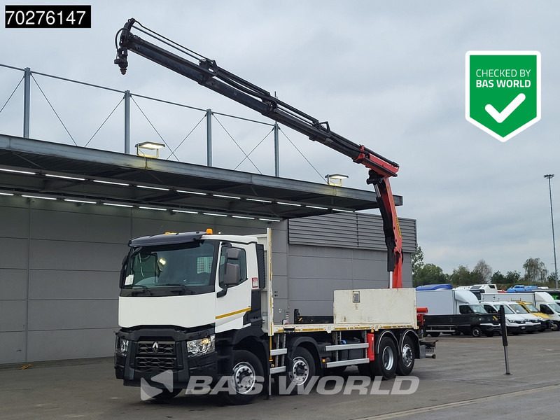 Renault C 380 8X2 Palfinger PK24001K Remote Lenkachse Euro 6 - Camión caja abierta, Camión grúa: foto 1 Renault C 380 8X2 Palfinger PK24001K Remote Lenkachse Euro 6 - Camión caja abierta, Camión grúa: foto 1