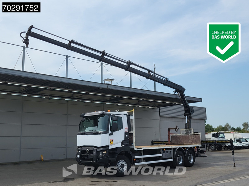 Renault K 380 6X4 HIAB X-HIDUO 188 E-5 Crane Steelsuspension Big-Axle Automatic Euro 6 - Camión caja abierta, Camión grúa: foto 1 Renault K 380 6X4 HIAB X-HIDUO 188 E-5 Crane Steelsuspension Big-Axle Automatic Euro 6 - Camión caja abierta, Camión grúa: foto 1