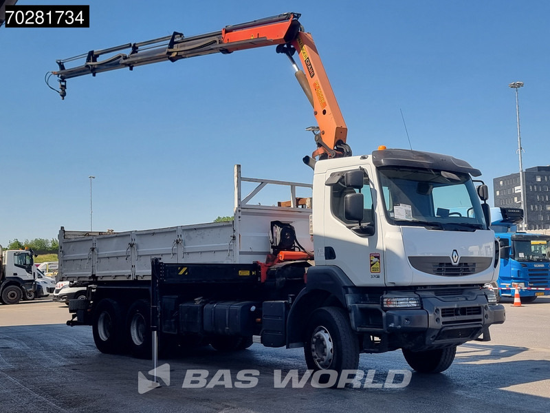 Renault Kerax 370 6X4 Palfinger PK16502 Kran Crane Big-Axle Steel suspension Euro 4 - Volquete camión, Camión grúa: foto 3 Renault Kerax 370 6X4 Palfinger PK16502 Kran Crane Big-Axle Steel suspension Euro 4 - Volquete camión, Camión grúa: foto 3