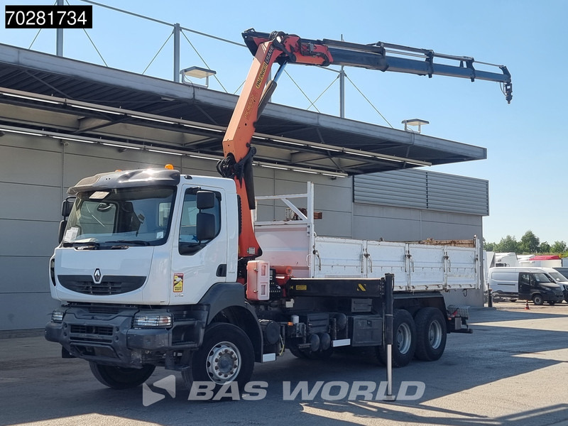 Renault Kerax 370 6X4 Palfinger PK16502 Kran Crane Big-Axle Steel suspension Euro 4 - Volquete camión, Camión grúa: foto 1 Renault Kerax 370 6X4 Palfinger PK16502 Kran Crane Big-Axle Steel suspension Euro 4 - Volquete camión, Camión grúa: foto 1
