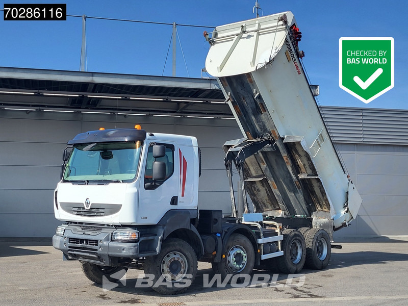 Renault Kerax 430 8X4 16m3 tipper Retarder Big-Axle steel suspension automatic Euro 5 - Volquete camión: foto 1 Renault Kerax 430 8X4 16m3 tipper Retarder Big-Axle steel suspension automatic Euro 5 - Volquete camión: foto 1