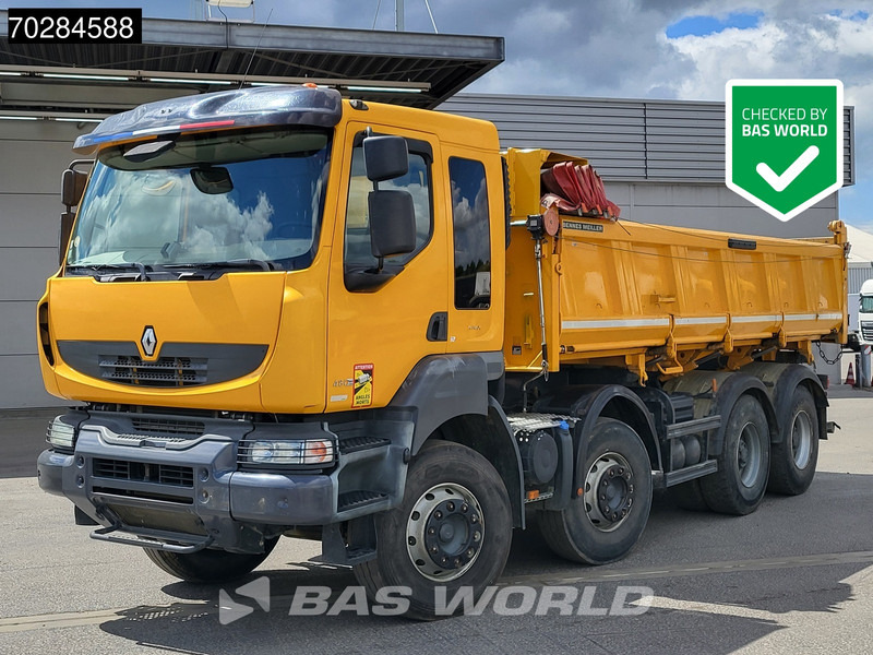 Renault Kerax 480 8X4 13m3 Meiller 2-way tipper Retarder Big-Axle Automatic Euro 5 - Volquete camión: foto 1 Renault Kerax 480 8X4 13m3 Meiller 2-way tipper Retarder Big-Axle Automatic Euro 5 - Volquete camión: foto 1