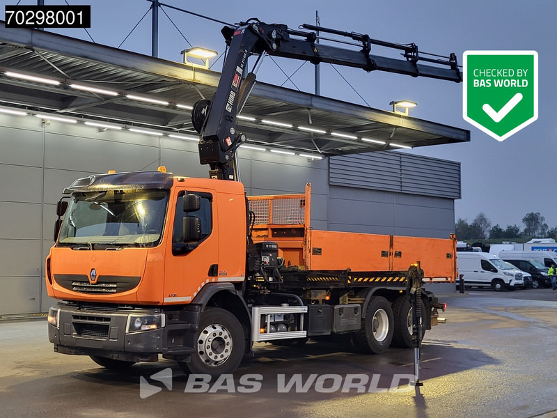 Renault Premium 430 Lander 6X4 HIAB 211 EP-4 Crane Tipper Big-Axle Automatic Euro 5 - Volquete camión, Camión grúa: foto 1 Renault Premium 430 Lander 6X4 HIAB 211 EP-4 Crane Tipper Big-Axle Automatic Euro 5 - Volquete camión, Camión grúa: foto 1