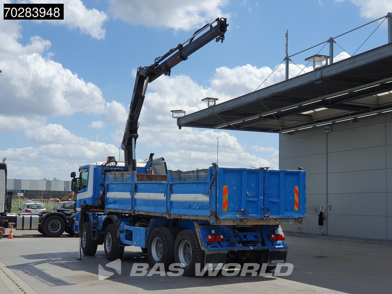 Scania G420 8X4 15m3 tipper Hiab 144 Crane Steelsuspension Manual Big-Axle Euro 3 - Volquete camión, Camión grúa: foto 2 Scania G420 8X4 15m3 tipper Hiab 144 Crane Steelsuspension Manual Big-Axle Euro 3 - Volquete camión, Camión grúa: foto 2