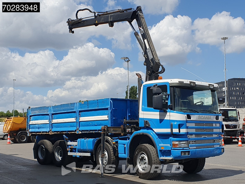 Scania G420 8X4 15m3 tipper Hiab 144 Crane Steelsuspension Manual Big-Axle Euro 3 - Volquete camión, Camión grúa: foto 3 Scania G420 8X4 15m3 tipper Hiab 144 Crane Steelsuspension Manual Big-Axle Euro 3 - Volquete camión, Camión grúa: foto 3