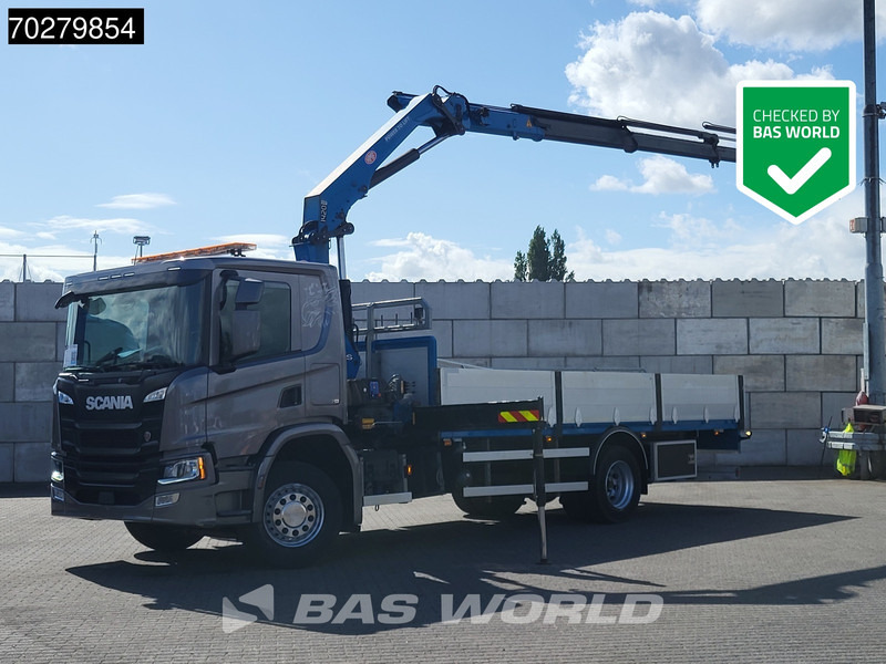 Scania P280 4X2 HMF 1420K-RC Kran Crane Automatic Euro 6 - Camión caja abierta, Camión grúa: foto 1 Scania P280 4X2 HMF 1420K-RC Kran Crane Automatic Euro 6 - Camión caja abierta, Camión grúa: foto 1