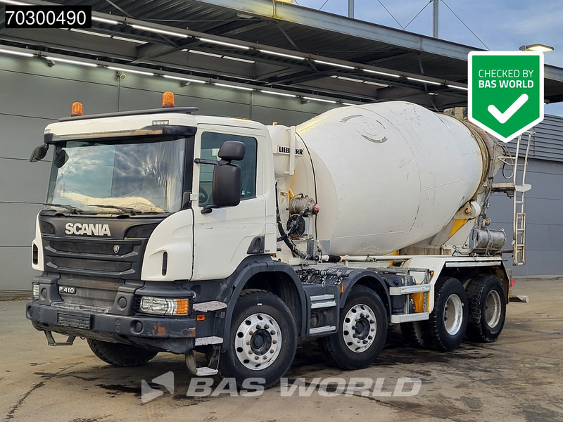 Scania P410 8X4 9m3 Liebherr HTM 904 FL mixer Steelsuspension Automatic Euro 6 - Camión hormigonera: foto 1 Scania P410 8X4 9m3 Liebherr HTM 904 FL mixer Steelsuspension Automatic Euro 6 - Camión hormigonera: foto 1