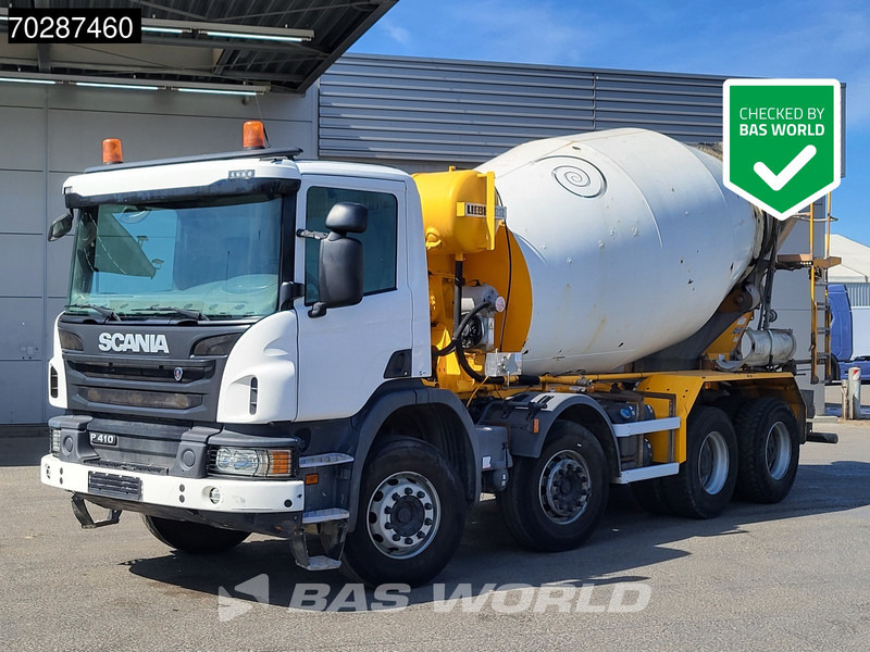 Scania P410 8X4 9m3 Liebherr mixer 3-Pedals Steering axle Big-Axle Euro 6 - Camión hormigonera: foto 1 Scania P410 8X4 9m3 Liebherr mixer 3-Pedals Steering axle Big-Axle Euro 6 - Camión hormigonera: foto 1
