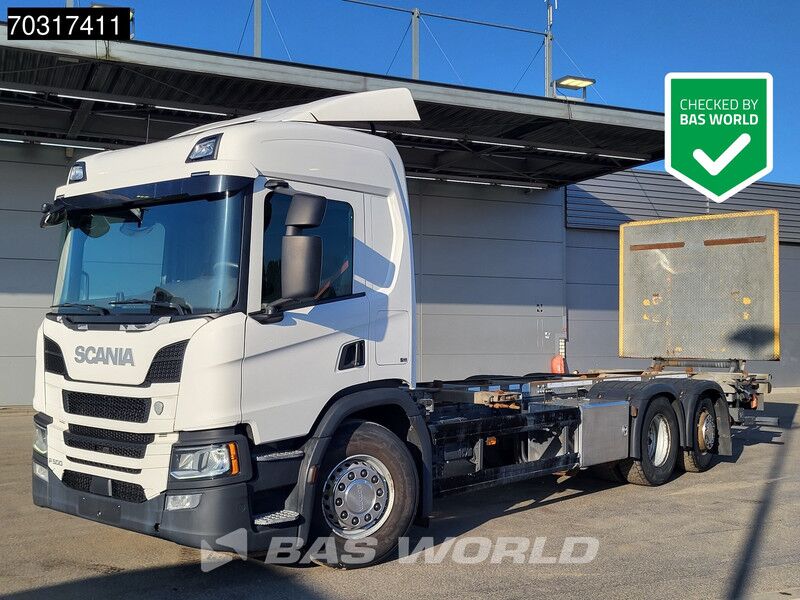 Scania P500 6X2 2500kg Ladebordwand Lift+Steering axle BDF Automatic Full Air - Portacontenedore/ Intercambiable camión: foto 1 Scania P500 6X2 2500kg Ladebordwand Lift+Steering axle BDF Automatic Full Air - Portacontenedore/ Intercambiable camión: foto 1