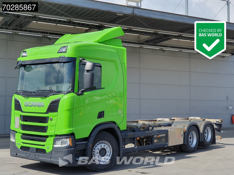 Scania R520 R 6X2 BDF Retarder Lift-axle Automatic LED ACC Euro 6 - Portacontenedore/ Intercambiable camión: foto 1 Scania R520 R 6X2 BDF Retarder Lift-axle Automatic LED ACC Euro 6 - Portacontenedore/ Intercambiable camión: foto 1