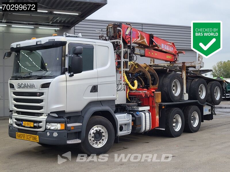 Scania R580 R 6X4 NL-Truck Diebolt D28.81 Kran Crane Holztransport + Dolly Retarder Euro 6 - Remolque dolly: foto 1 Scania R580 R 6X4 NL-Truck Diebolt D28.81 Kran Crane Holztransport + Dolly Retarder Euro 6 - Remolque dolly: foto 1