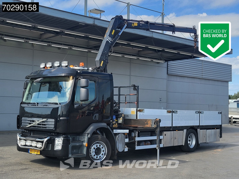 Volvo FE 240 4X2 HMF 760 K2 Kran Crane Remote control Manual Euro 5 - Camión caja abierta, Camión grúa: foto 1 Volvo FE 240 4X2 HMF 760 K2 Kran Crane Remote control Manual Euro 5 - Camión caja abierta, Camión grúa: foto 1