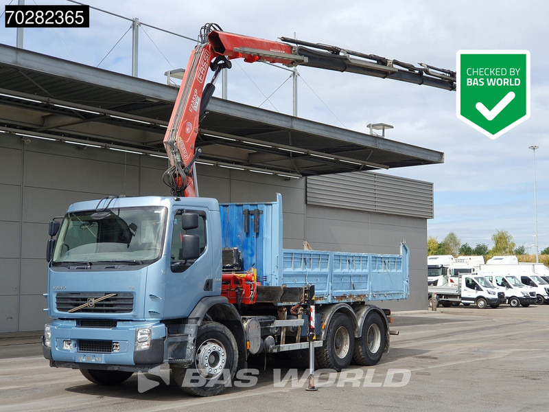 Volvo FE 280 904 6X4 Fassi F215/235AXP26 Crane 10m3 tipper Big-Axle Manual Euro 4 - Volquete camión, Camión grúa: foto 1 Volvo FE 280 904 6X4 Fassi F215/235AXP26 Crane 10m3 tipper Big-Axle Manual Euro 4 - Volquete camión, Camión grúa: foto 1
