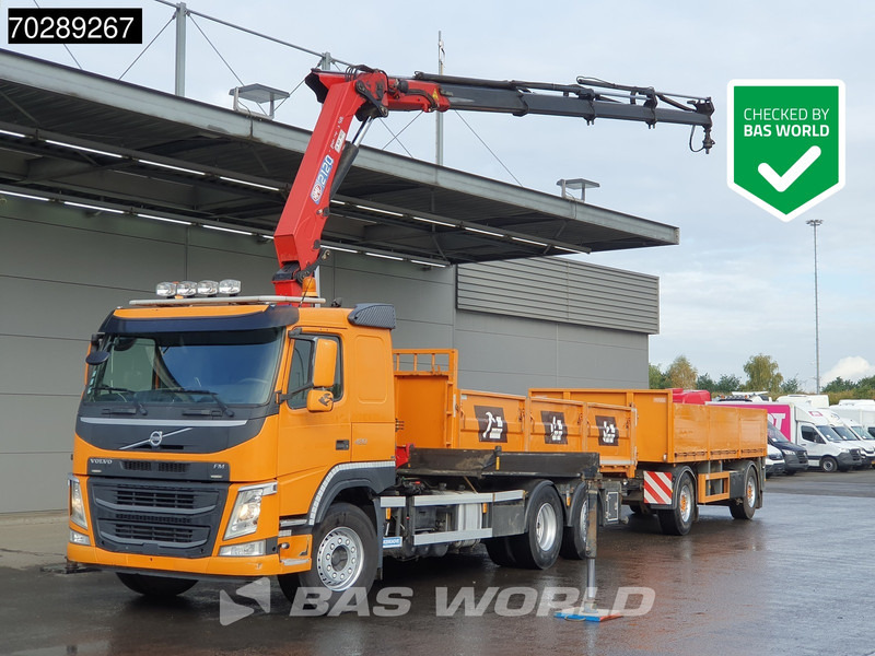 Volvo FM 420 6X2 Combi HMF 2120 K 4 Crane Kran Lift+lenkasche Euro 6 - Volquete camión, Camión grúa: foto 1 Volvo FM 420 6X2 Combi HMF 2120 K 4 Crane Kran Lift+lenkasche Euro 6 - Volquete camión, Camión grúa: foto 1