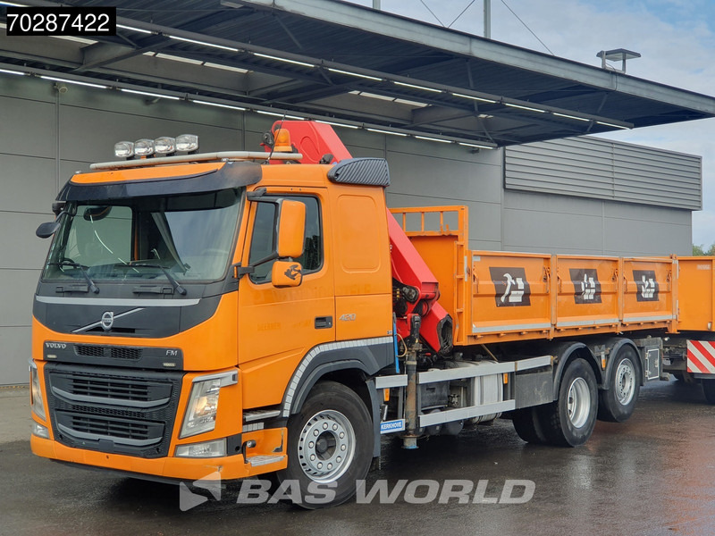 Volvo FM 420 6X2 HMF 2120 K 4 Crane Lift+lenkasche Euro 6 - Volquete camión, Camión grúa: foto 3 Volvo FM 420 6X2 HMF 2120 K 4 Crane Lift+lenkasche Euro 6 - Volquete camión, Camión grúa: foto 3