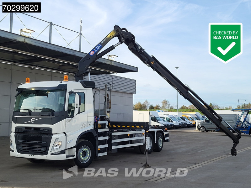 Volvo FM 430 FM 6X2 HMF 2320K-RCS Kran Crane + VDL S-21-6200 Lift + Steering Axle - Multibasculante camión, Camión grúa: foto 1 Volvo FM 430 FM 6X2 HMF 2320K-RCS Kran Crane + VDL S-21-6200 Lift + Steering Axle - Multibasculante camión, Camión grúa: foto 1