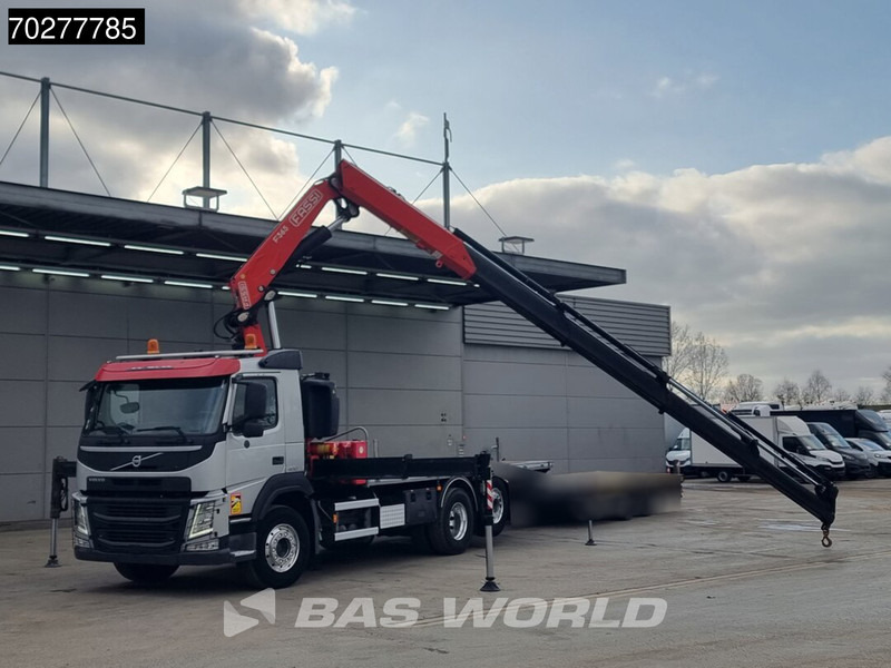 Camión caja abierta, Camión grúa Volvo FM 460 6X2 Fassi F365A.2.25 E-Dynamic Retarder Euro 6 Kraan Crane: foto 5