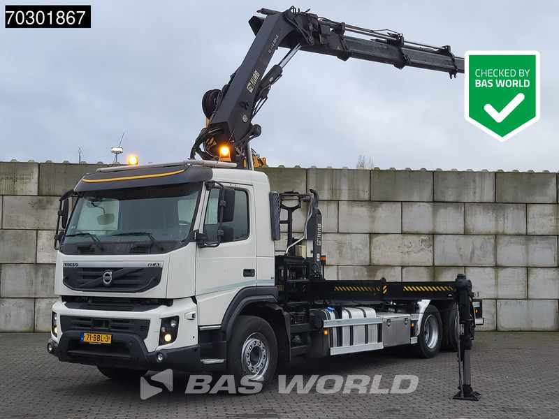Volvo FMX 370 FMX 6X2 HIAB 244 E P-3 Hipro Kran + XR21S56 containersystem Lift+steering - Multibasculante camión, Camión grúa: foto 1 Volvo FMX 370 FMX 6X2 HIAB 244 E P-3 Hipro Kran + XR21S56 containersystem Lift+steering - Multibasculante camión, Camión grúa: foto 1