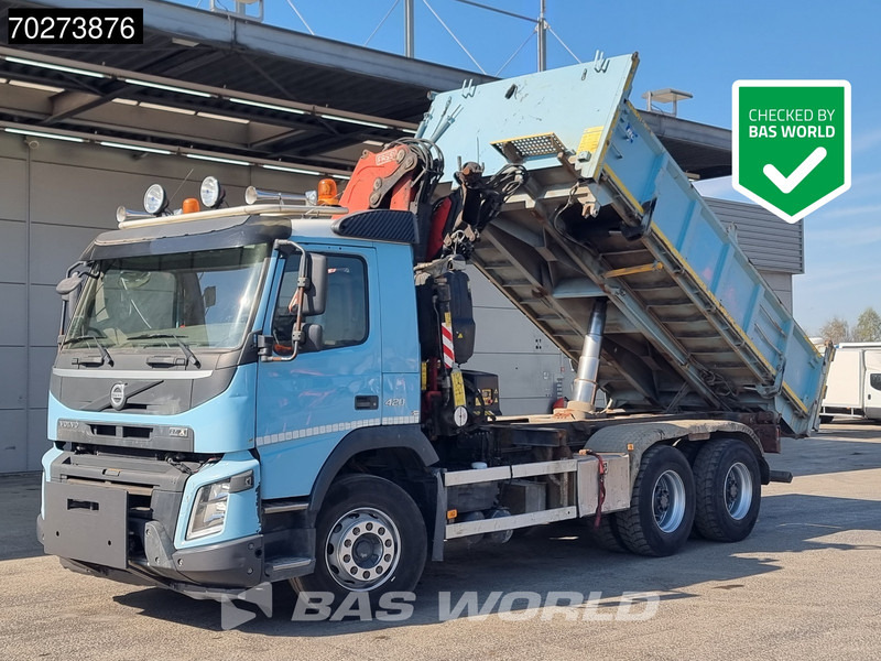 Volvo FMX 420 6X4 Fassi F155A.2.22 Crane 9m3 Big-Axle Automatic Euro 5 - Volquete camión, Camión grúa: foto 5 Volvo FMX 420 6X4 Fassi F155A.2.22 Crane 9m3 Big-Axle Automatic Euro 5 - Volquete camión, Camión grúa: foto 5