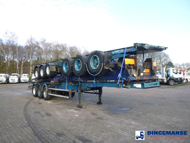 Crane Fruehauf Stack - 3 x container trailer 20-20-30-40 ft - Portacontenedore/ Intercambiable semirremolque: foto 2 Crane Fruehauf Stack - 3 x container trailer 20-20-30-40 ft - Portacontenedore/ Intercambiable semirremolque: foto 2