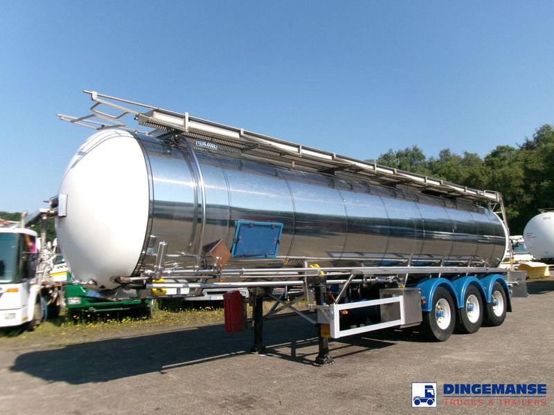 Feldbinder Chemical tank inox 30 m3 / 1 comp + pump - Cisterna semirremolque: foto 1 Feldbinder Chemical tank inox 30 m3 / 1 comp + pump - Cisterna semirremolque: foto 1