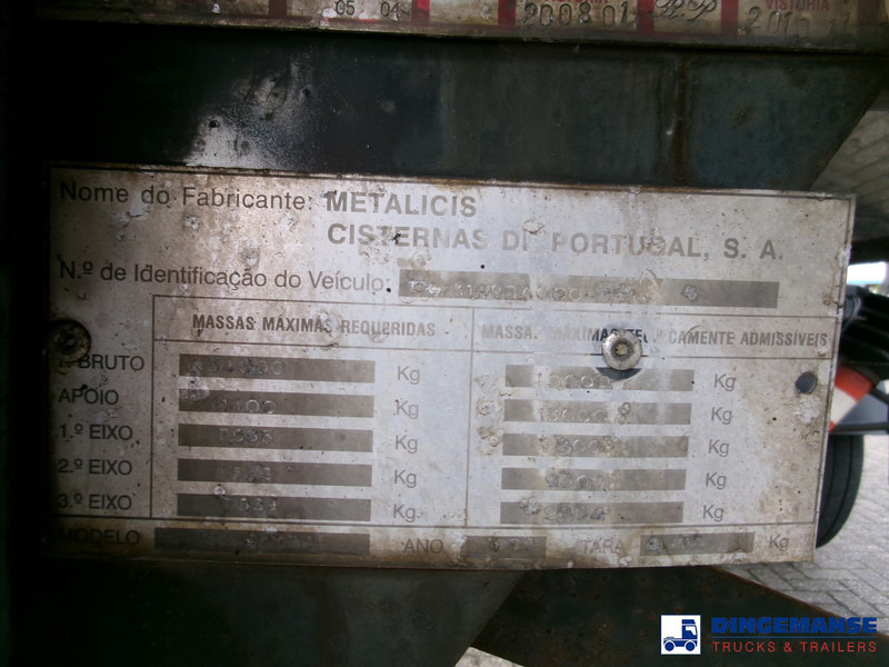 Cisterna semirremolque METALOVOUGA Bitumen / heavy oil tank inox 29 m3 / 1 comp: foto 18