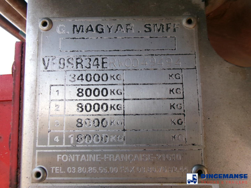 Cisterna semirremolque Magyar Bitumen tank inox 31 m3 / 1 comp + ADR: foto 18 Cisterna semirremolque Magyar Bitumen tank inox 31 m3 / 1 comp + ADR: foto 18