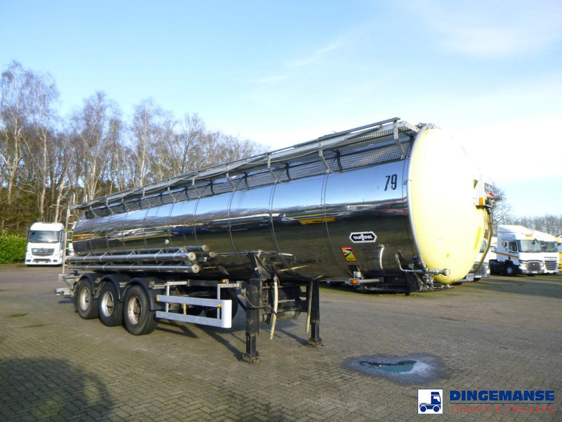 Van Hool Chemical tank inox 30 m3 / 3 comp - Cisterna remolque: foto 2 Van Hool Chemical tank inox 30 m3 / 3 comp - Cisterna remolque: foto 2