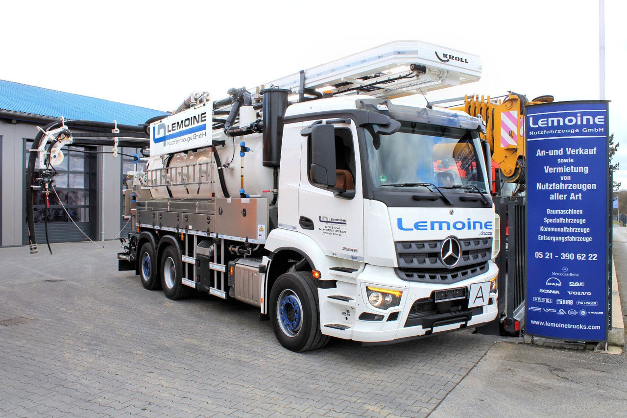 Mercedes-Benz 6x2 KROLL 14m³ HD-Kombi Wasserrückgewinner WRG - Limpieza de alcantarillado: foto 1 Mercedes-Benz 6x2 KROLL 14m³ HD-Kombi Wasserrückgewinner WRG - Limpieza de alcantarillado: foto 1