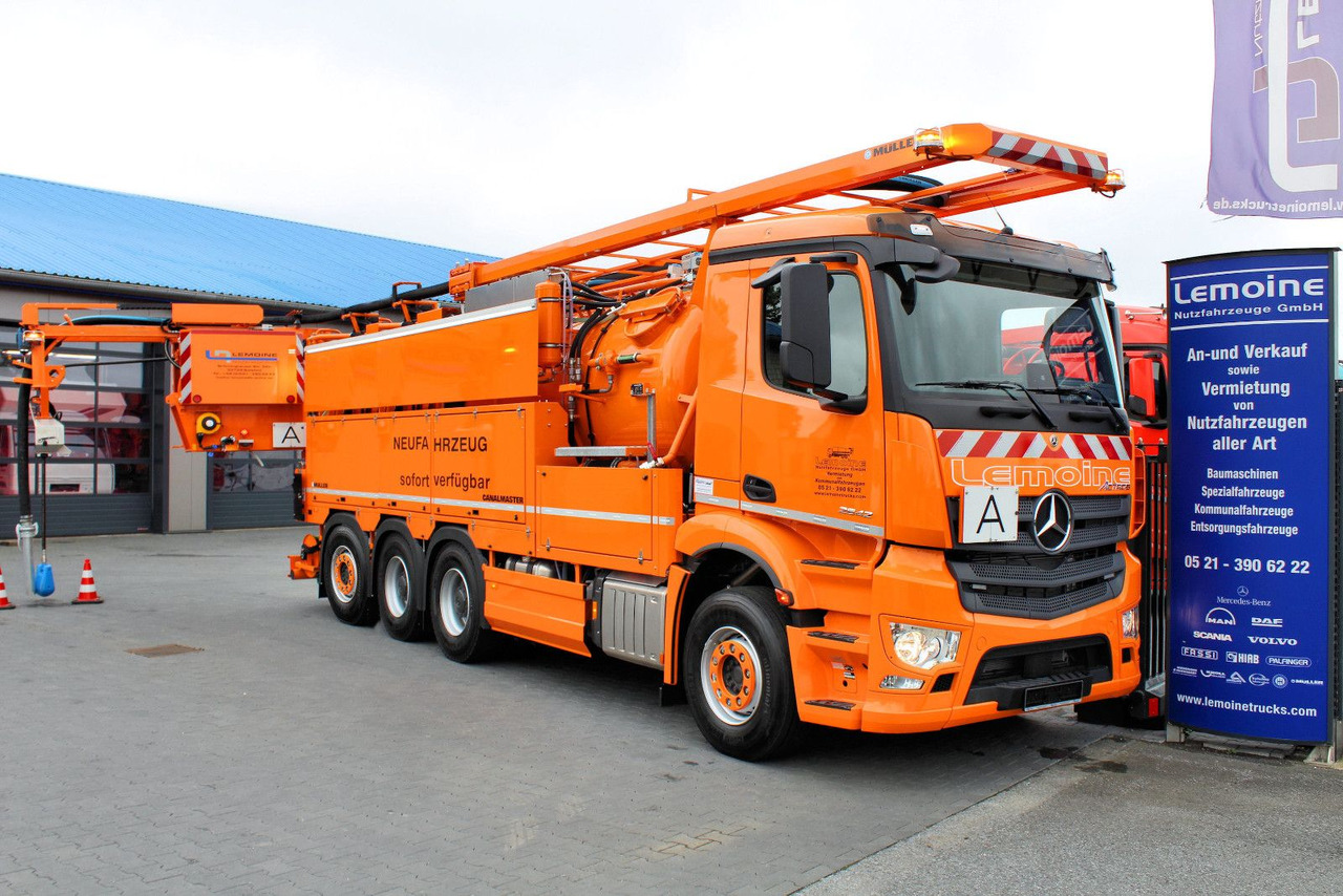 Mercedes-Benz Arocs Müller Canalmaster F 160 EWA WRG - Limpieza de alcantarillado: foto 1 Mercedes-Benz Arocs Müller Canalmaster F 160 EWA WRG - Limpieza de alcantarillado: foto 1