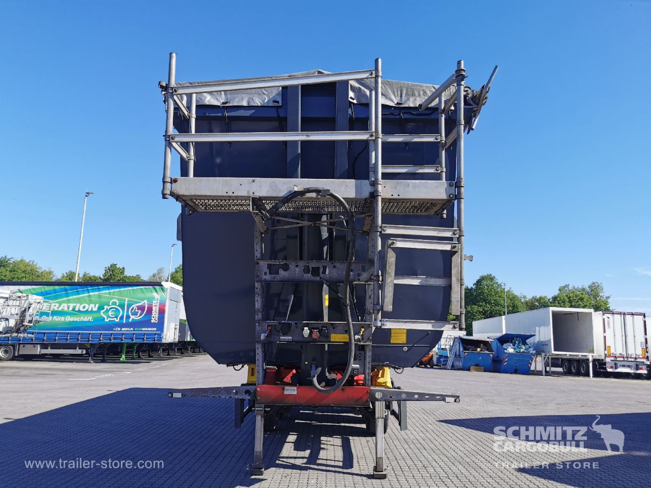 Volquete semirremolque SCHMITZ Auflieger Kipper Stahlrundmulde 53m³: foto 15