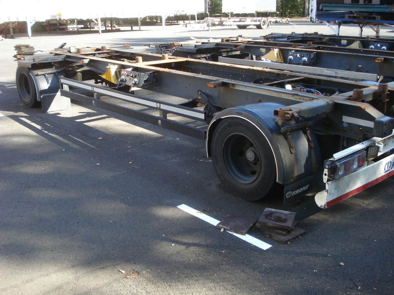 Krone AZ 18 A Drehschemel Zwillingsbereift! - Portacontenedore/ Intercambiable remolque: foto 2 Krone AZ 18 A Drehschemel Zwillingsbereift! - Portacontenedore/ Intercambiable remolque: foto 2