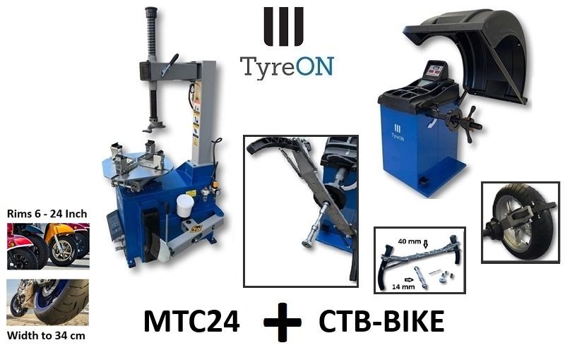 MTC24 motorcycle tyre changer + motorcycle wheel balancer CTB-BIKE - Equilibradora de ruedas: foto 1 MTC24 motorcycle tyre changer + motorcycle wheel balancer CTB-BIKE - Equilibradora de ruedas: foto 1