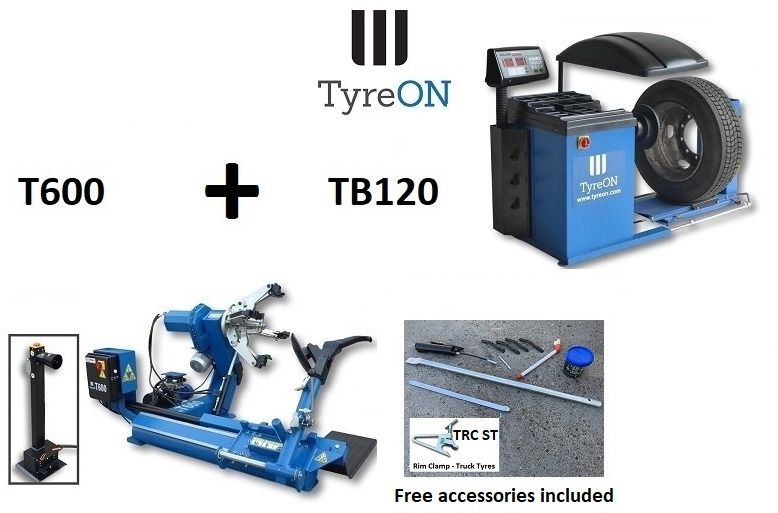 T600 26 Inch truck tyre changer + truck wheel balancer 150 kg wheel lift TB120 - Equilibradora de ruedas: foto 1 T600 26 Inch truck tyre changer + truck wheel balancer 150 kg wheel lift TB120 - Equilibradora de ruedas: foto 1