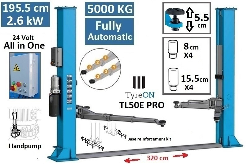 TL50E PRO 2 post lift - fully automatic - Equipo de almacén: foto 1 TL50E PRO 2 post lift - fully automatic - Equipo de almacén: foto 1