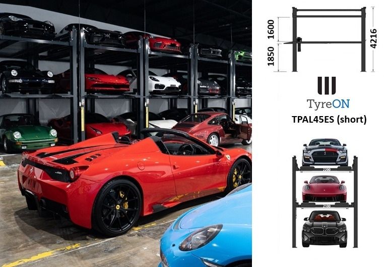 TPAL45ES (short) 4 post car stacker lift - Three level parking lift 3 cars on each- Electrically unlocked - Close fitting platforms - 15 cm ramp height - Autostacker 2500 / 2000kg - Column heig - Elevador de coches: foto 4 TPAL45ES (short) 4 post car stacker lift - Three level parking lift 3 cars on each- Electrically unlocked - Close fitting platforms - 15 cm ramp height - Autostacker 2500 / 2000kg - Column heig - Elevador de coches: foto 4