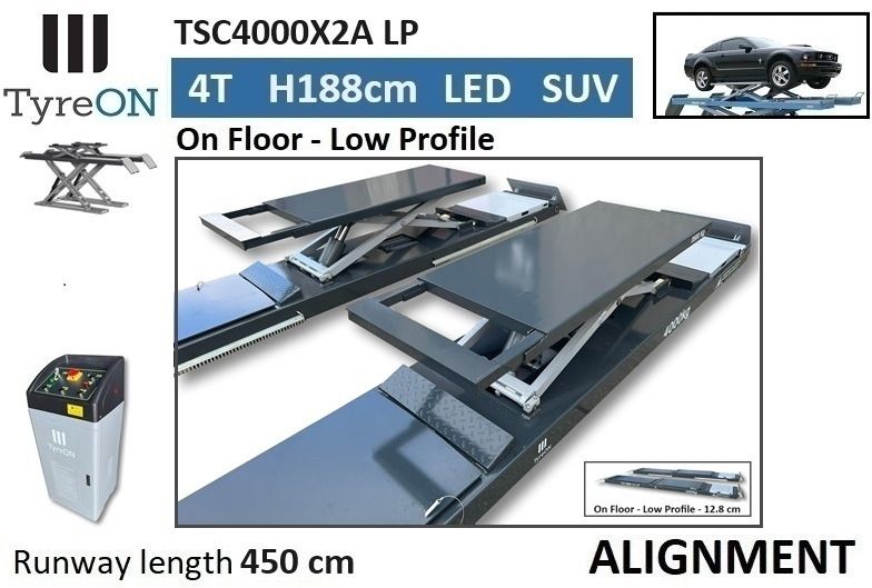 TSC4000X2A LP wheel alignment lift - On floor - Free wheel lifting system - 4.5 m lightened runways (65 cm wide) - Low profile - IR synchronization monitoring - 4T - Elevador de coches: foto 5 TSC4000X2A LP wheel alignment lift - On floor - Free wheel lifting system - 4.5 m lightened runways (65 cm wide) - Low profile - IR synchronization monitoring - 4T - Elevador de coches: foto 5