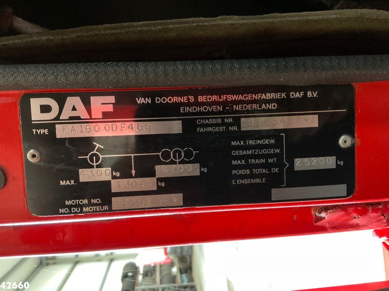 Leasing financiero de DAF FA 1600 DF 485 14 Ton portaalarmsysteem Oldtimer leasing DAF FA 1600 DF 485 14 Ton portaalarmsysteem Oldtimer: foto 14 Leasing financiero de DAF FA 1600 DF 485 14 Ton portaalarmsysteem Oldtimer leasing DAF FA 1600 DF 485 14 Ton portaalarmsysteem Oldtimer: foto 14
