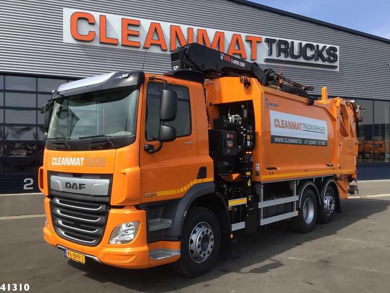 DAF FAN CF 340 Hiab 23 ton/meter laadkraan - Camión de basura: foto 1 DAF FAN CF 340 Hiab 23 ton/meter laadkraan - Camión de basura: foto 1