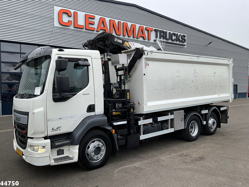 DAF FAN LF 220 Euro 6 Hiab 11 Tonmeter laadkraan Just 166.649 Km! - Volquete camión, Camión grúa: foto 2 DAF FAN LF 220 Euro 6 Hiab 11 Tonmeter laadkraan Just 166.649 Km! - Volquete camión, Camión grúa: foto 2
